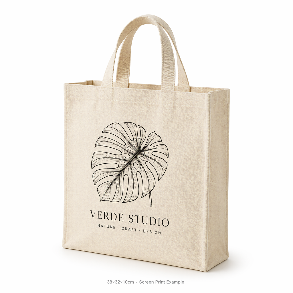 Box-Bottom Tote Bag /Gusset Tote Bag / Structured Tote Bag Custom Printed Logo