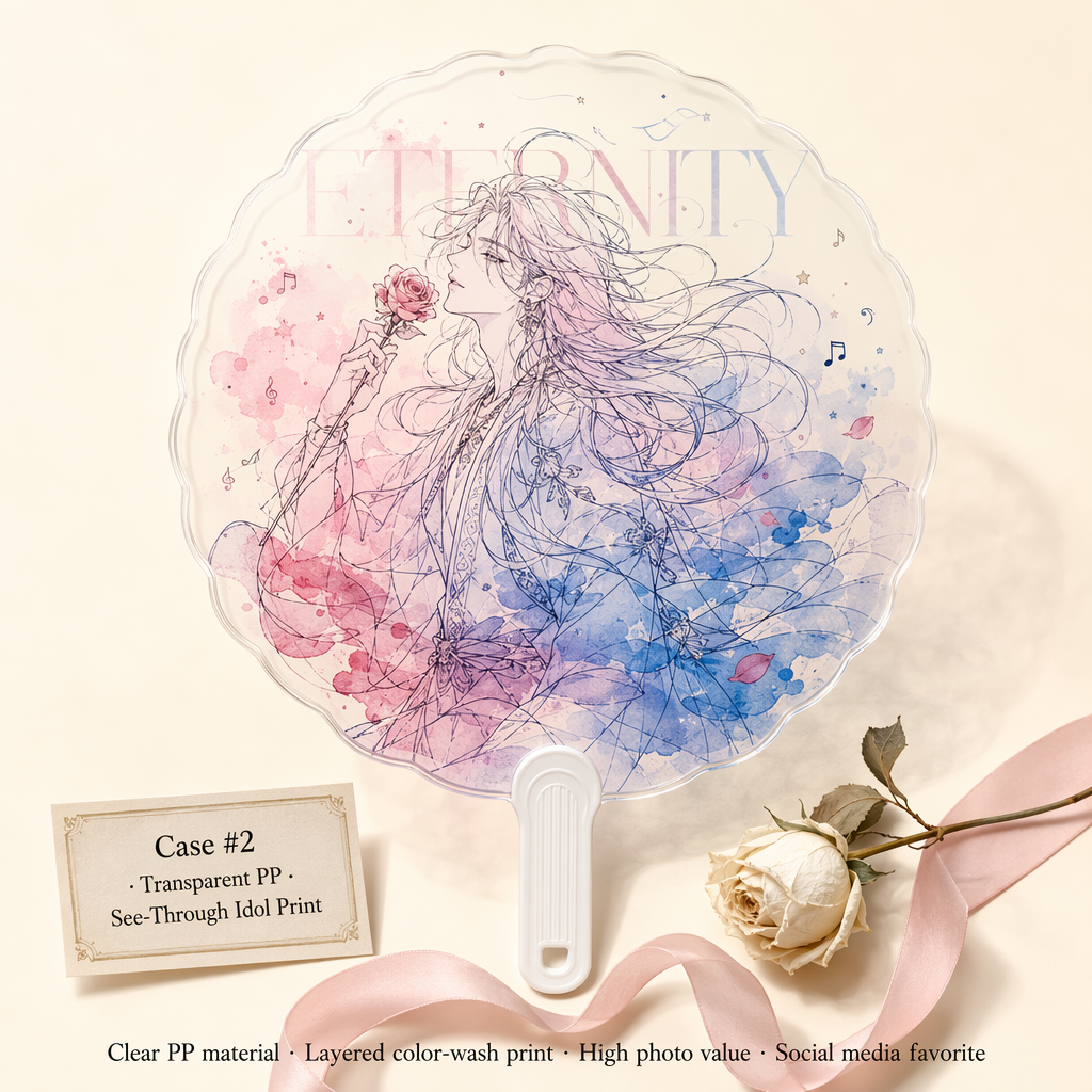 Custom Cheering Fans — Personalized PP Round Fans & Folding Fans for Events