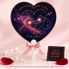 Custom Valentine's Day Fans — Heart PP Fans, Kawaii Sweet & Romantic Rose Designs