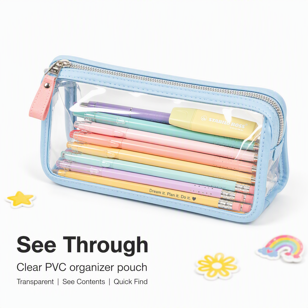 Wholesale Pencil Cases Bags With Custom Logo Cute Cartoon Girl Beautiful Pencil Bag School Pencil Bag Canvas