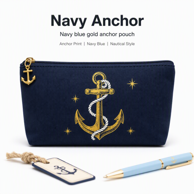 Personalized Canvas Pencil Case & Makeup Bag | Custom Logo | No Minimum | Bulk Available