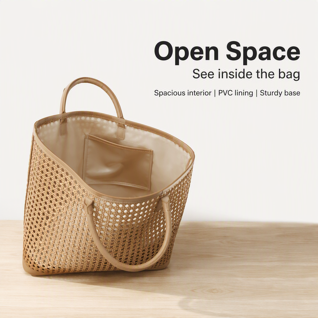 Wholesale Custom Beach Bag For Women Fashion Rubber Tote Shoulder Bag 2024 Summer Beach Bag With Custom Logo
