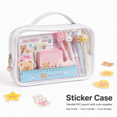 Custom Pencil bag Custom Design Digital Print Nylon School Bags Pencil Case Cartoon Anime Cute Pencil Zipper Bag For Girls