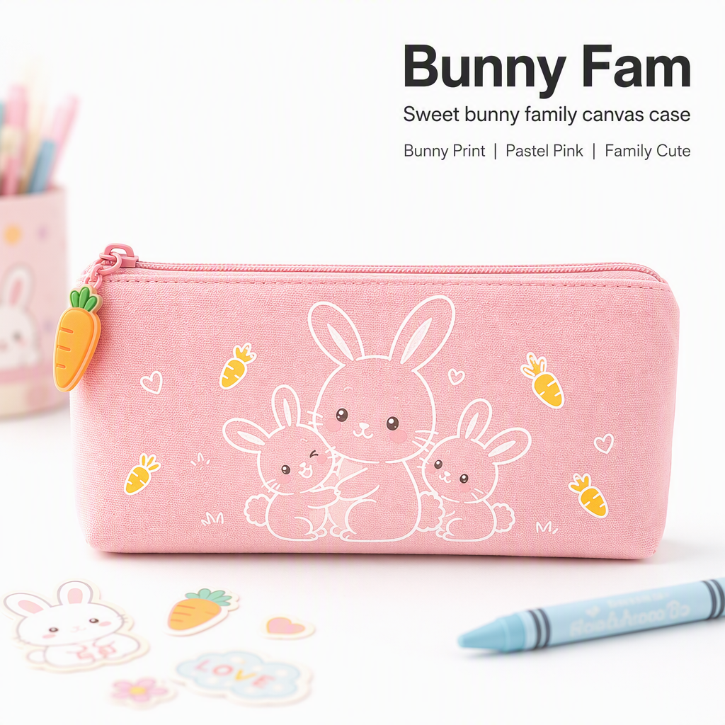 Kawaii Pencil Case Custom Logo Kid Anime Cartoon Sublimation Pencil Bag Cute Pencil Case For Girls School