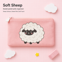 Custom Cotton Kawaii Canvas Pencil Bag Zipper Pencil Pouch With Custom Logo School Bag With Pencil Case& Bags