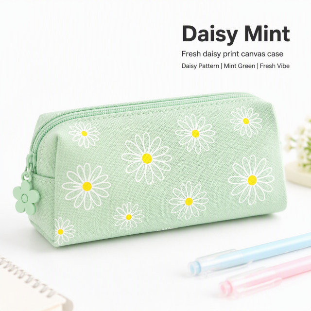 Wholesale Pencil Cases Bags With Custom Logo Cute Cartoon Girl Beautiful Pencil Bag School Pencil Bag Canvas