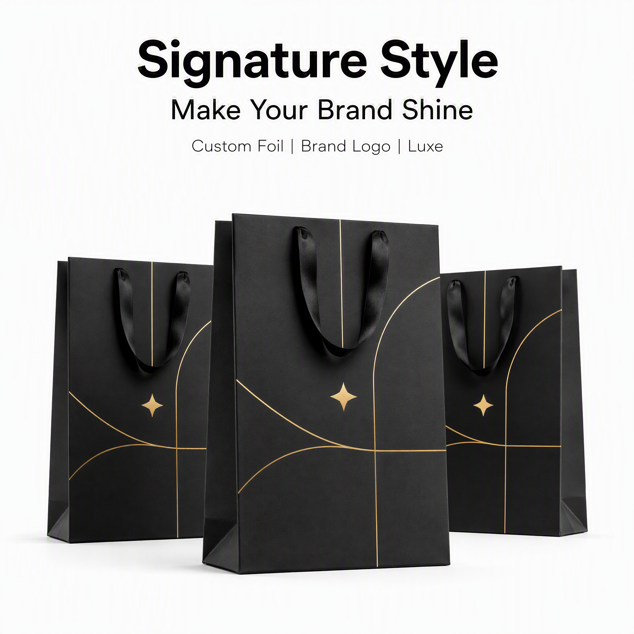 Custom Shoes Clothing Gift Bags Packaging With Logo Small Shipping Gift Bag White Black Kraft Paper Bags With Your Own Logo