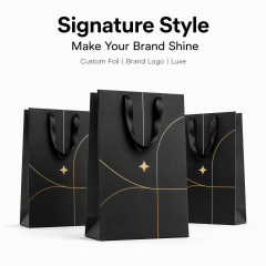 Custom Shoes Clothing Gift Bags Packaging With Logo Small Shipping Gift Bag White Black Kraft Paper Bags With Your Own Logo