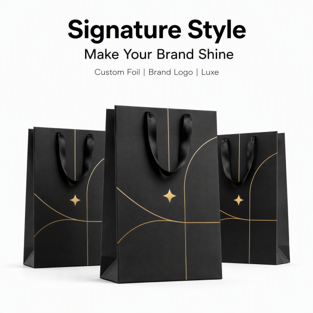 Custom Shoes Clothing Gift Bags Packaging With Logo Small Shipping Gift Bag White Black Kraft Paper Bags With Your Own Logo