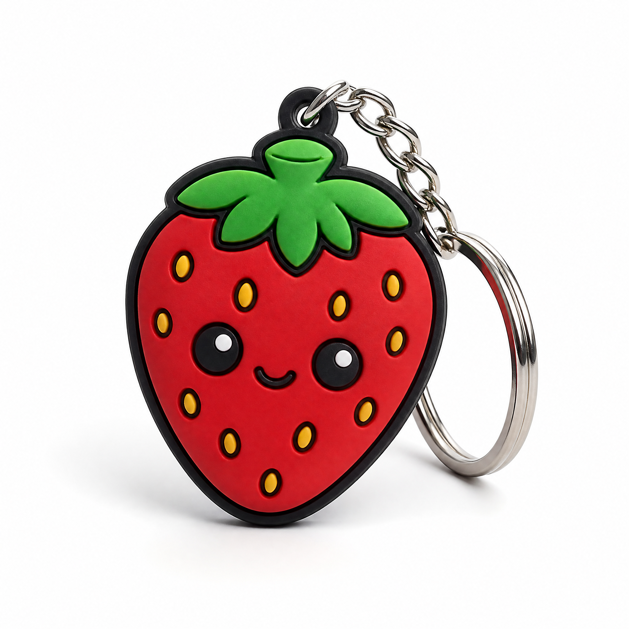 No Minimum Custom 2D/3D Silicone Rubber Keyring Soft PVC Cartoon Keychain Anime PVC Keychain Custom Rubber Keychain
