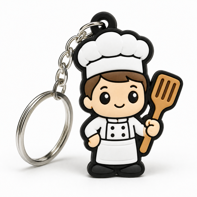 No Minimum Custom 2D/3D Silicone Rubber Keyring Soft PVC Cartoon Keychain Anime PVC Keychain Custom Rubber Keychain