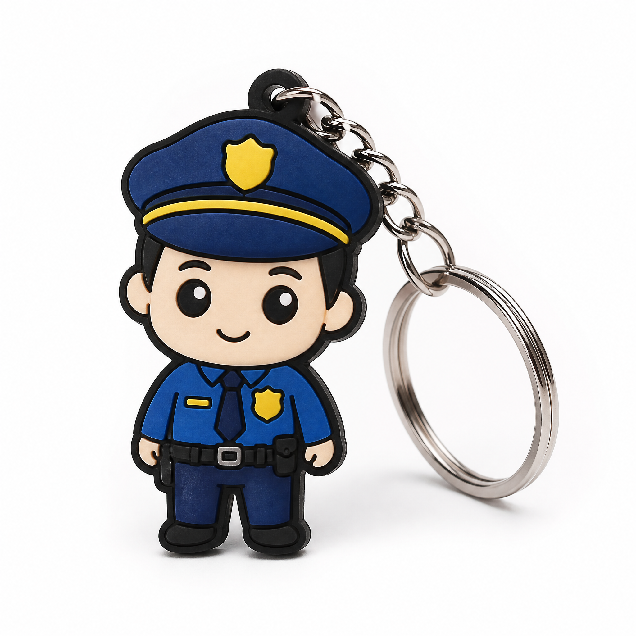 No Minimum Custom 2D/3D Silicone Rubber Keyring Soft PVC Cartoon Keychain Anime PVC Keychain Custom Rubber Keychain