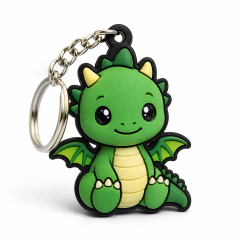 New Arrival Cartoon Plastic Keychain Promotional Gift Anime PVC Keyring Custom Rubber Keychain