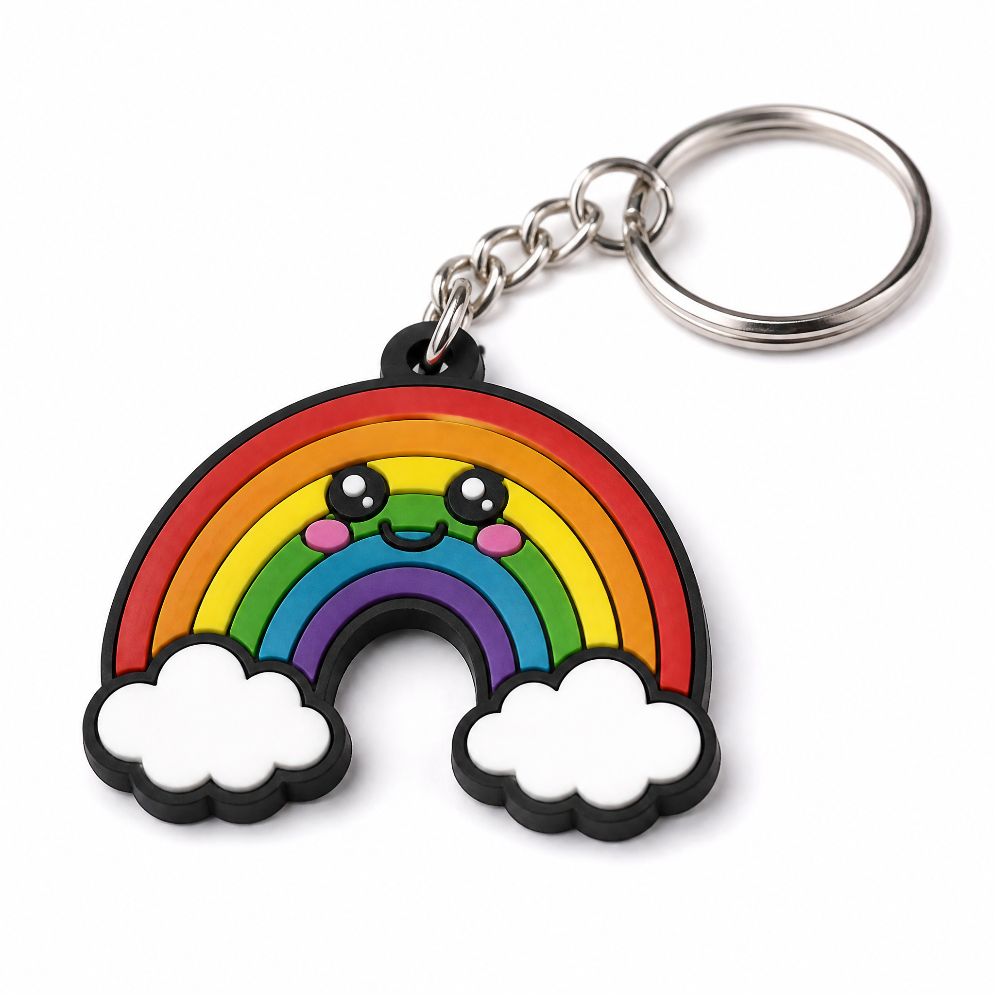 New Arrival Cartoon Plastic Keychain Promotional Gift Anime PVC Keyring Custom Rubber Keychain