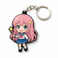 Personalized Soft PVC Key Chains Custom Sneaker Anime PVC Rubber Keychain  Key Ring Customised PVC Keychains 3D Cartoon Keyring