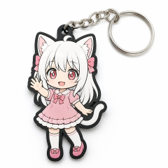 Personalized Soft PVC Key Chains Custom Sneaker Anime PVC Rubber Keychain  Key Ring Customised PVC Keychains 3D Cartoon Keyring
