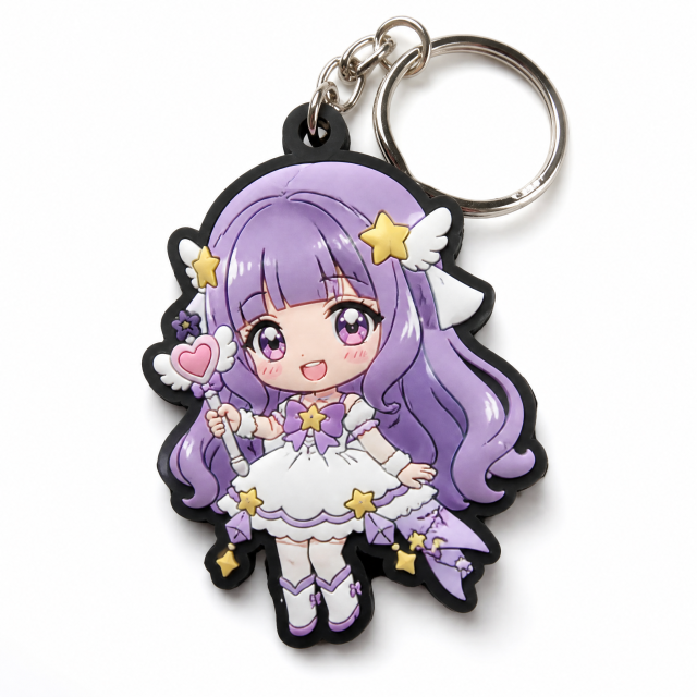 Personalized Soft PVC Key Chains Custom Sneaker Anime PVC Rubber Keychain  Key Ring Customised PVC Keychains 3D Cartoon Keyring