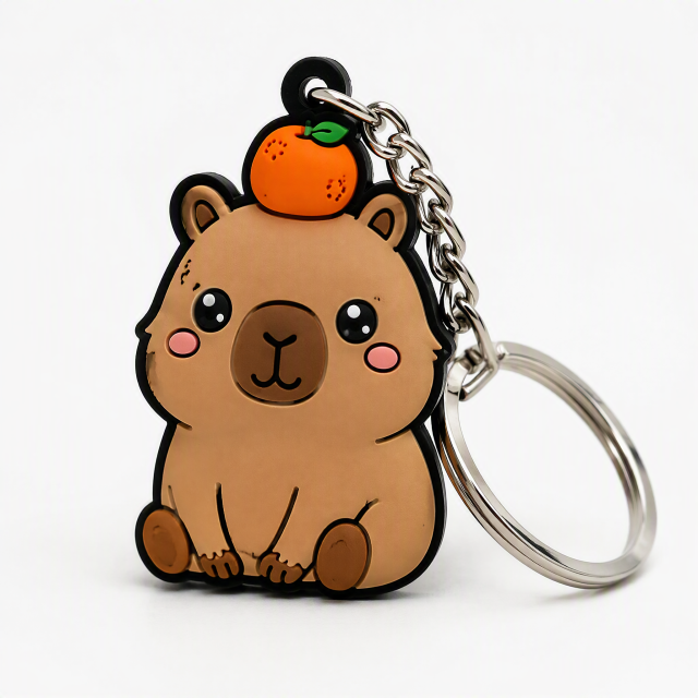 Wholesale Promotional Keychains Cartoon Spaceman Anime Keychain Custom 3D Pvc Keychain Cute Rubber Key Chains Custom Logo