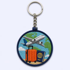 Travel Souvenir Embroidered Keychain