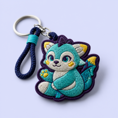 Special Shape 3D Embroidery Keychain