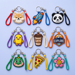 Special Shape 3D Embroidery Keychain