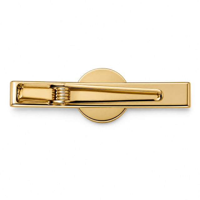 Custom Hard Enamel Tie Clip with Logo | Gold Plated Metal Tie Bar for Men Business Suit Wedding Groomsmen Gift