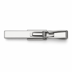 Custom Soft Enamel Tie Clip with Logo | Silver Plated Metal Tie Bar for Men Business Suit Wedding Groomsmen Gift