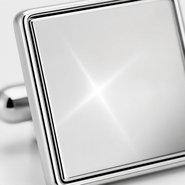 Custom Magnetic Cufflinks Square Silver Mirror Polished Two Piece Snap Men Formal Wedding Business Cuff Links