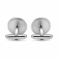 Custom Soft Enamel Cufflinks Round Burgundy Silver Metal Separations Whale Back Men Formal Wedding Cuff Links