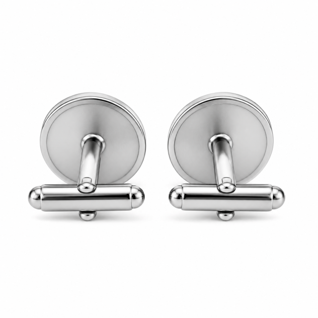 Custom Soft Enamel Cufflinks Round Burgundy Silver Metal Separations Whale Back Men Formal Wedding Cuff Links