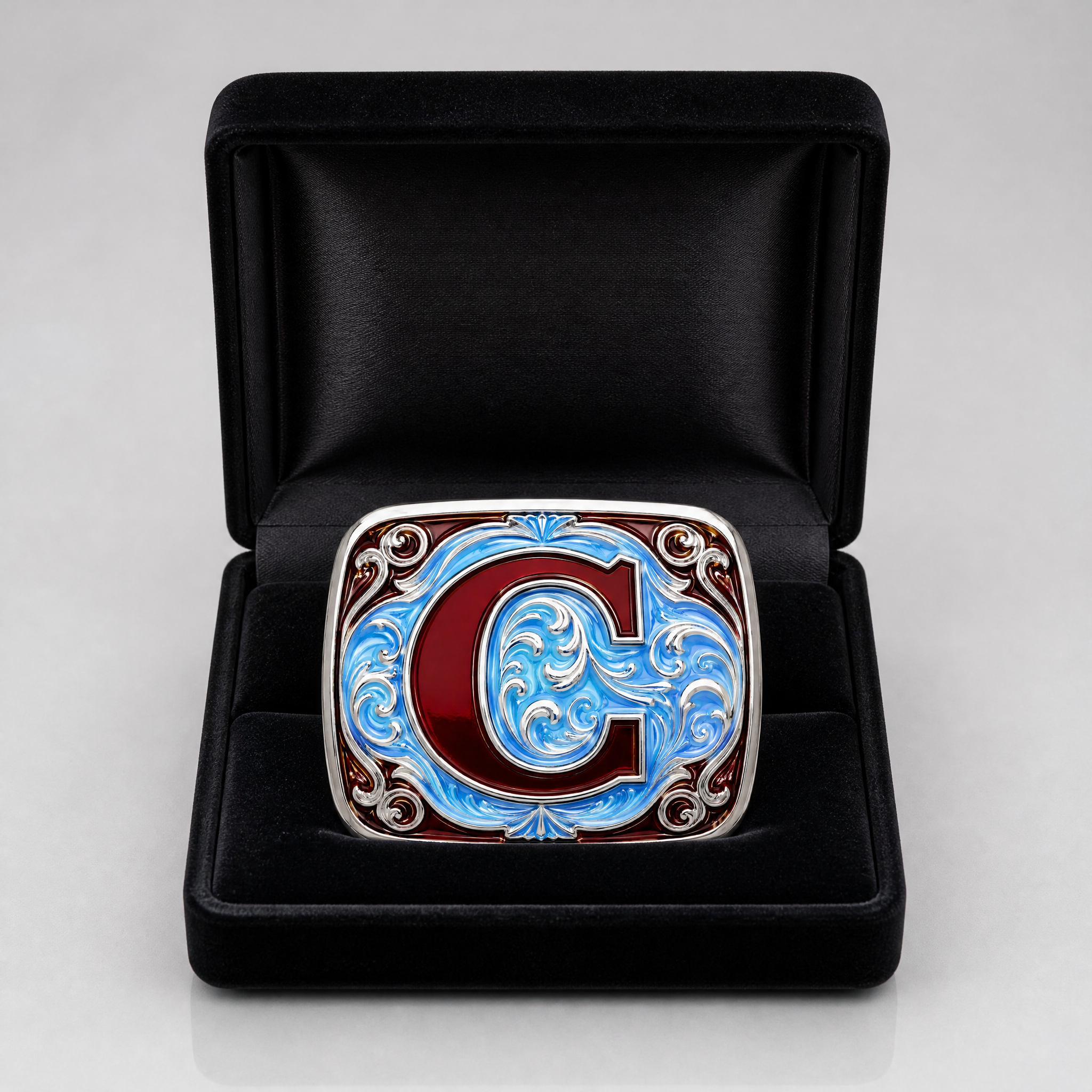 Custom Enamel Initial Letter Belt Buckle Zinc Alloy Personalized A-Z OEM Cowboy Belt Buckle