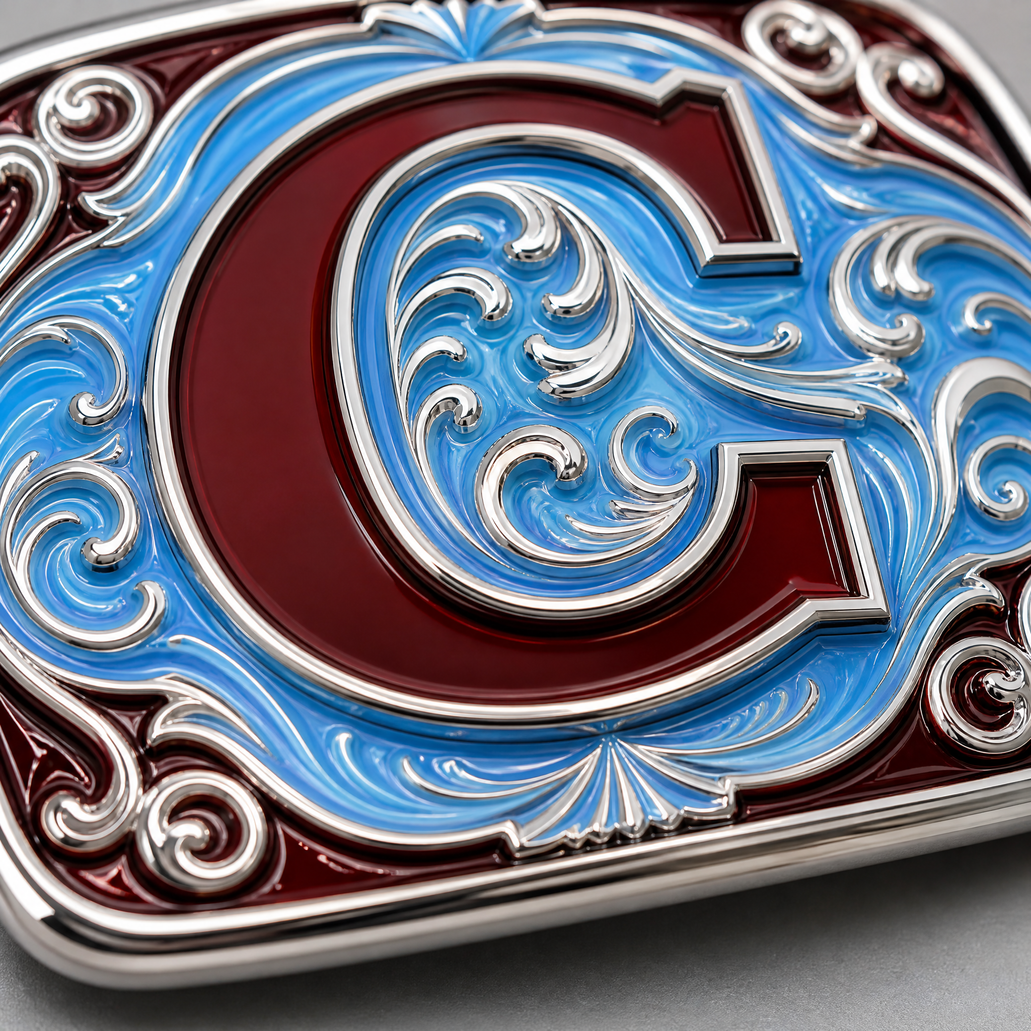 Custom Enamel Initial Letter Belt Buckle Zinc Alloy Personalized A-Z OEM Cowboy Belt Buckle