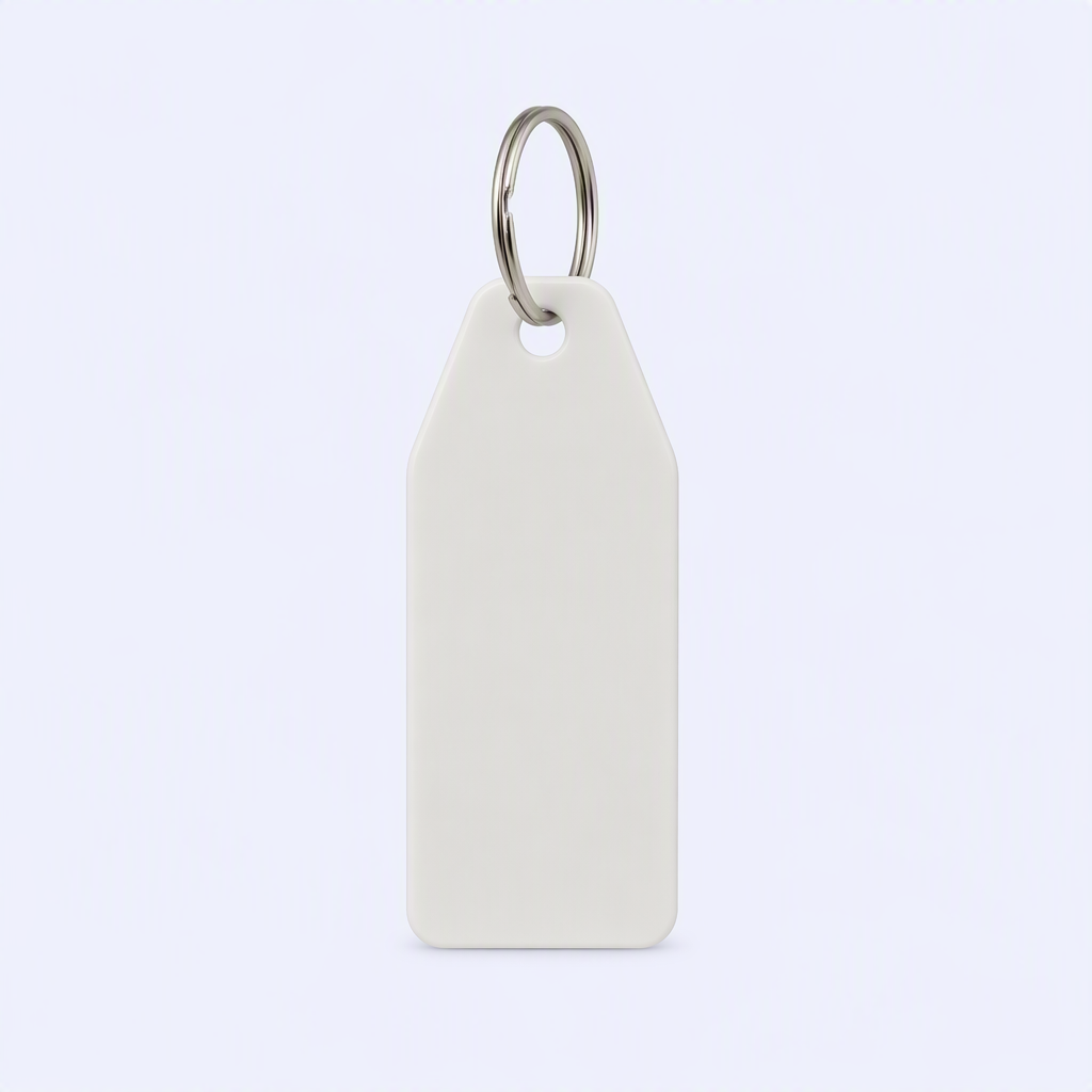 Blank Motel Keychain - Solid Color Acrylic Retro Key Tag - UV Print Ready - Custom Bulk Order - STANDARD GIFTS