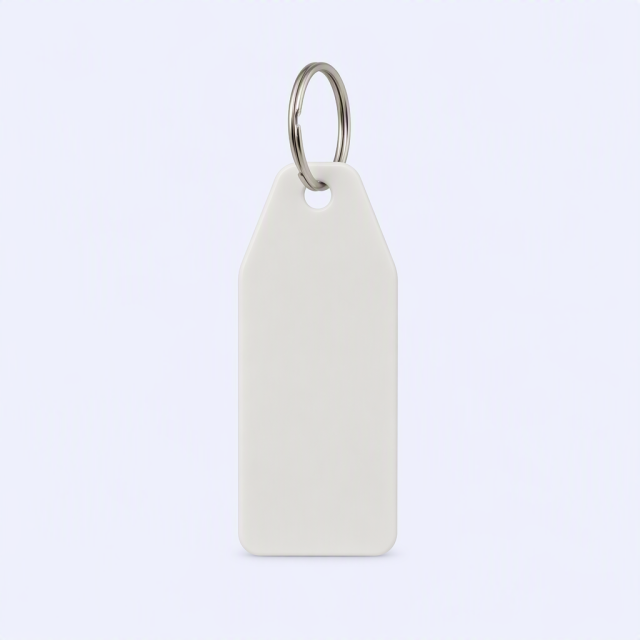 Blank Motel Keychain - Solid Color Acrylic Retro Key Tag - UV Print Ready - Custom Bulk Order - STANDARD GIFTS