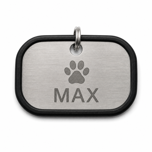 Custom Laser Engraved Stainless Steel Dog Tag