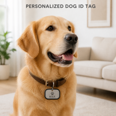 Custom Laser Engraved Stainless Steel Dog Tag