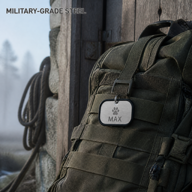 Custom Laser Engraved Stainless Steel Dog Tag