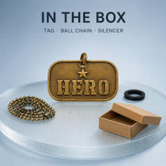 Custom Embossed Brass Dog Tag