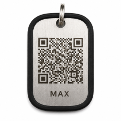 Custom QR Code Dog Tag