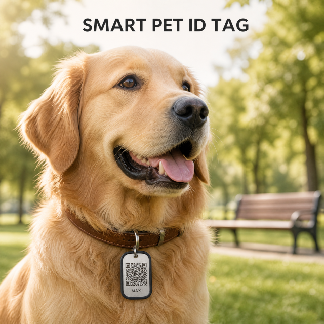 Custom QR Code Dog Tag