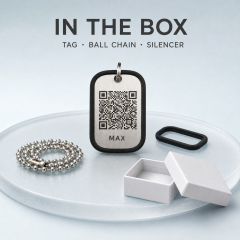 Custom QR Code Dog Tag