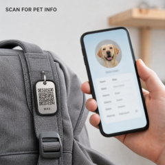 Custom QR Code Dog Tag