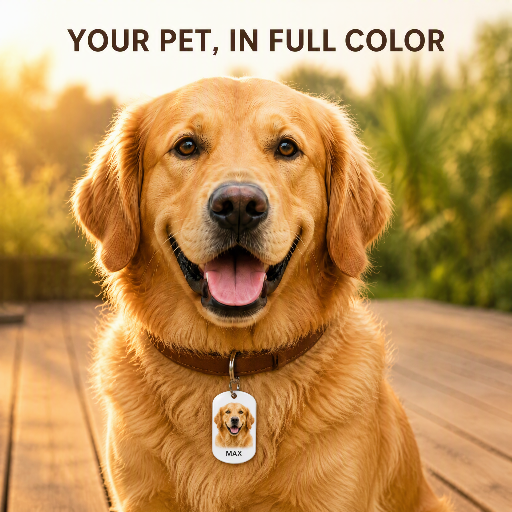 Custom UV Printed Photo Dog Tag