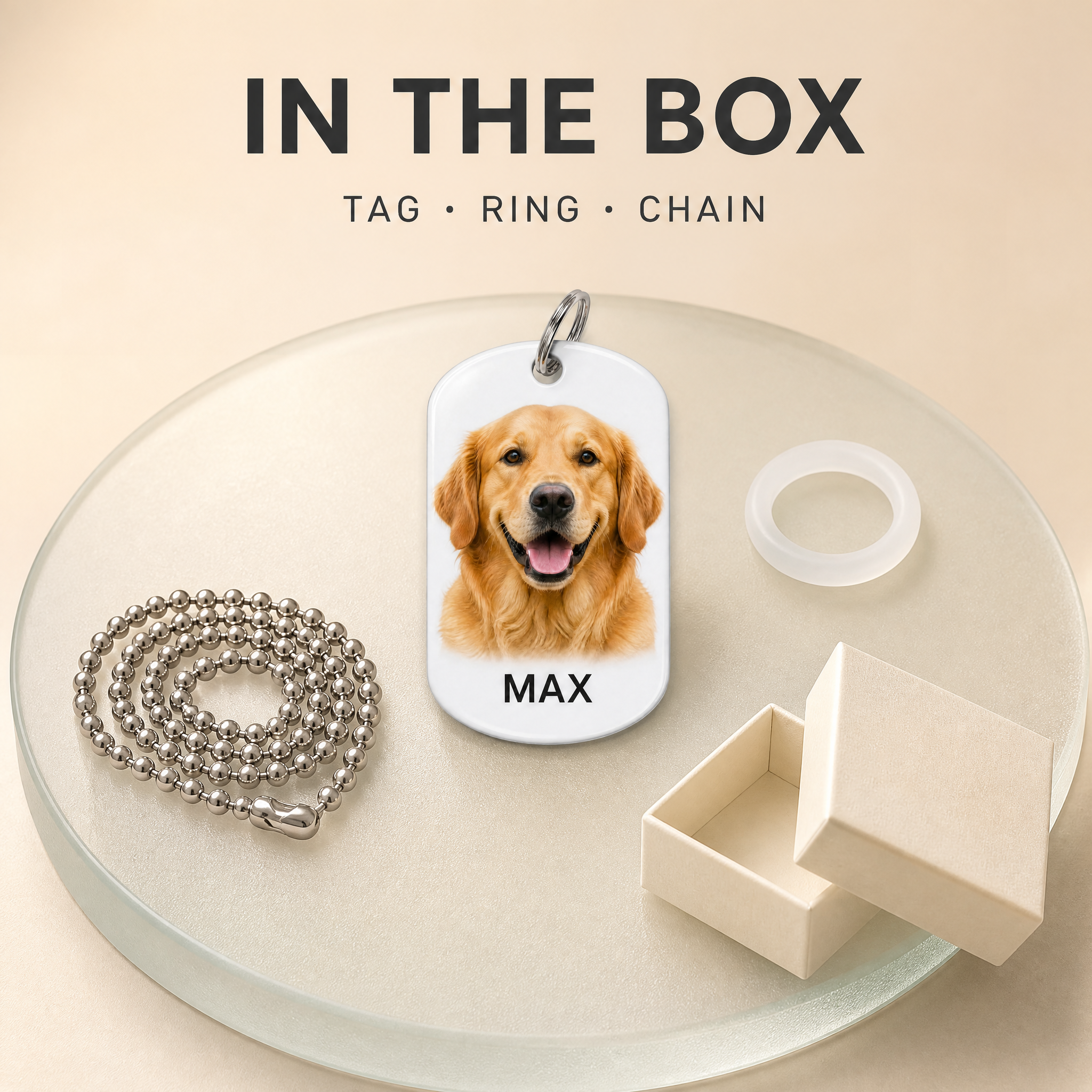 Custom UV Printed Photo Dog Tag