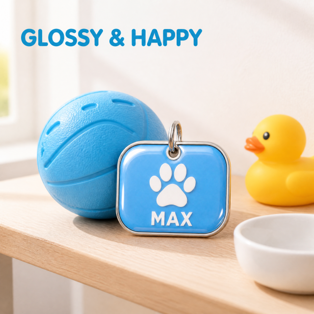 Custom Epoxy Dog Tag