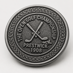 Gunmetal PVD Golf Divot Tool with Magnetic Ball Marker