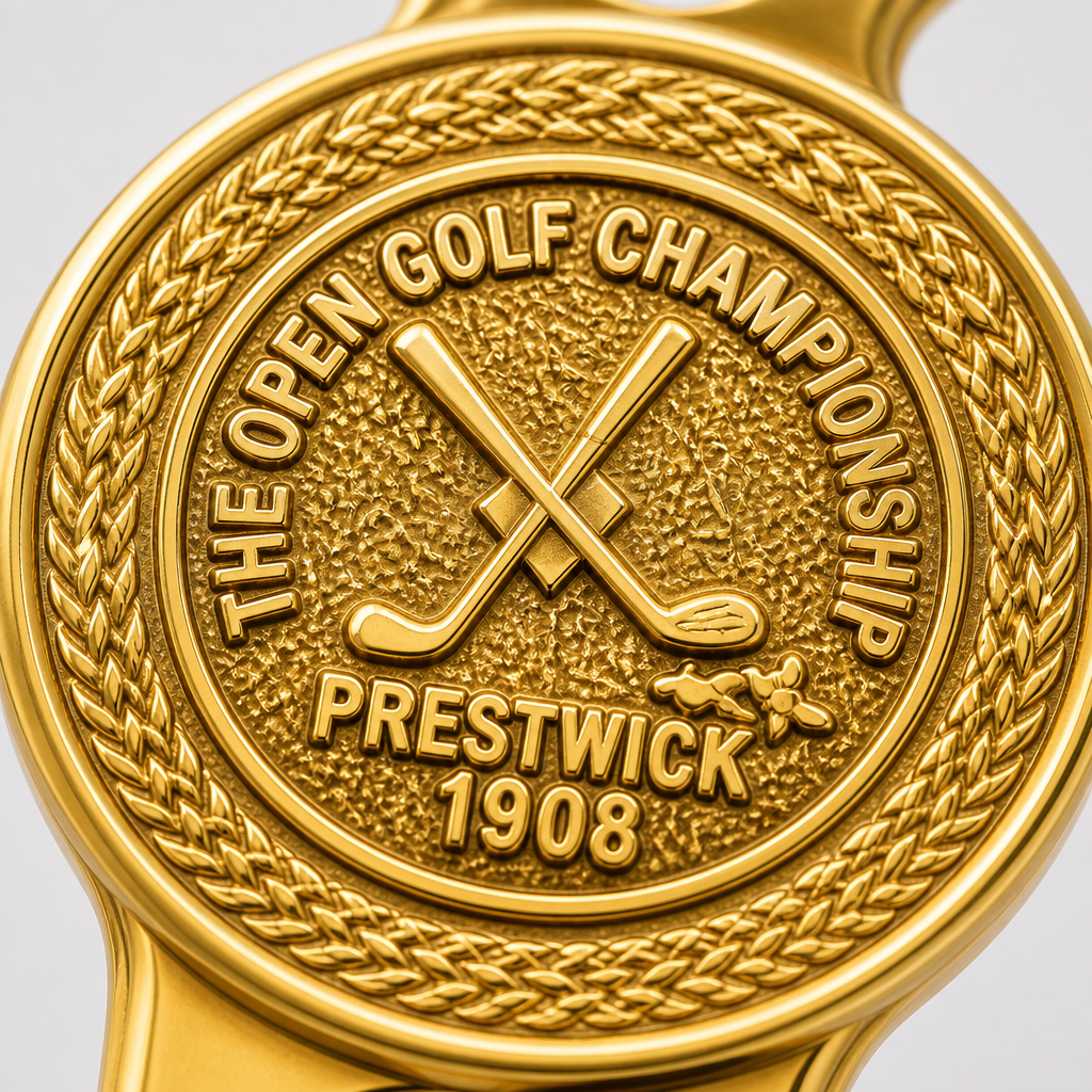 Gold Golf Divot Tool with Magnetic Ball Marker