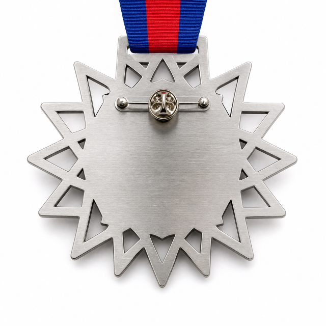Custom Laser Cut Medal with Ribbon