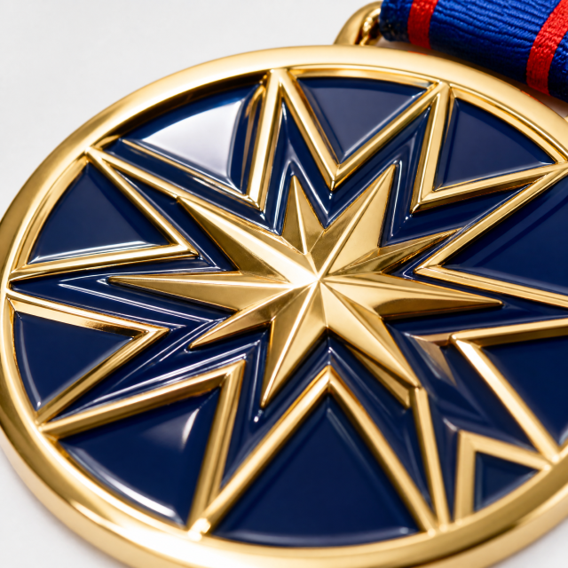 Custom 3D Die Cast Hard Enamel Finisher Medal