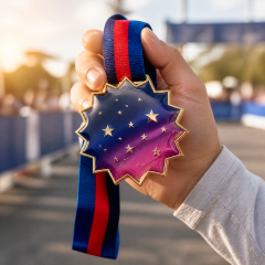 Custom UV Print Medal with Ribbon